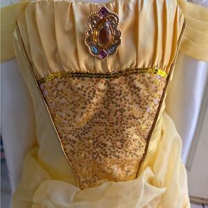 Disney Princess Bell Dress Gold and Yellow